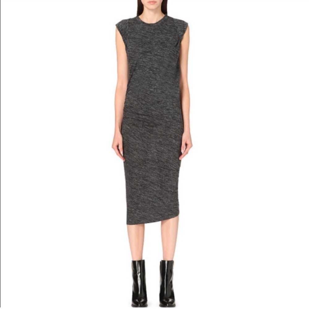 Etoile Isabel Marant Warrick Draped Jersey Midi Dress